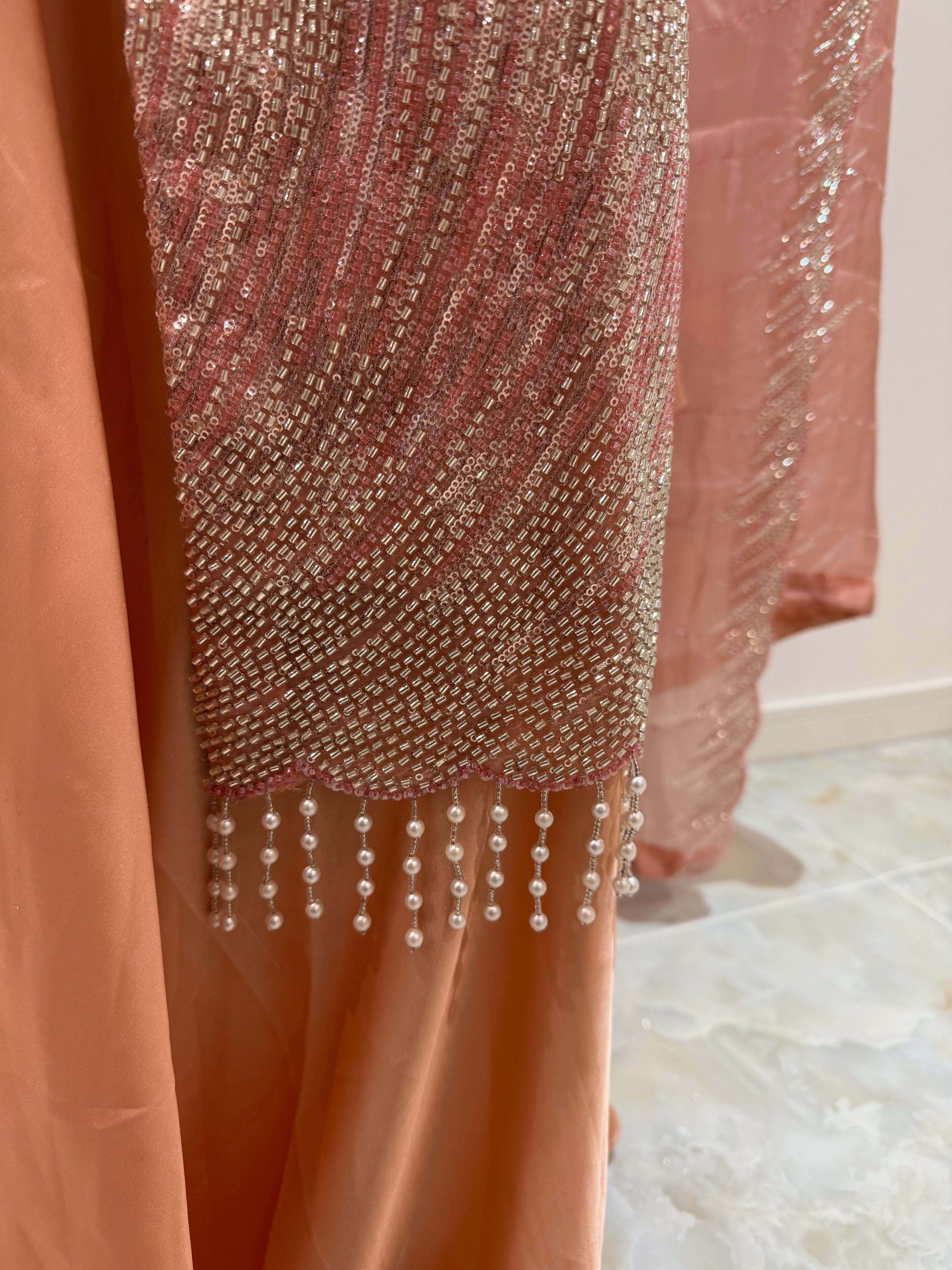 Fiza-Light Pink Extra Flared Sharara
