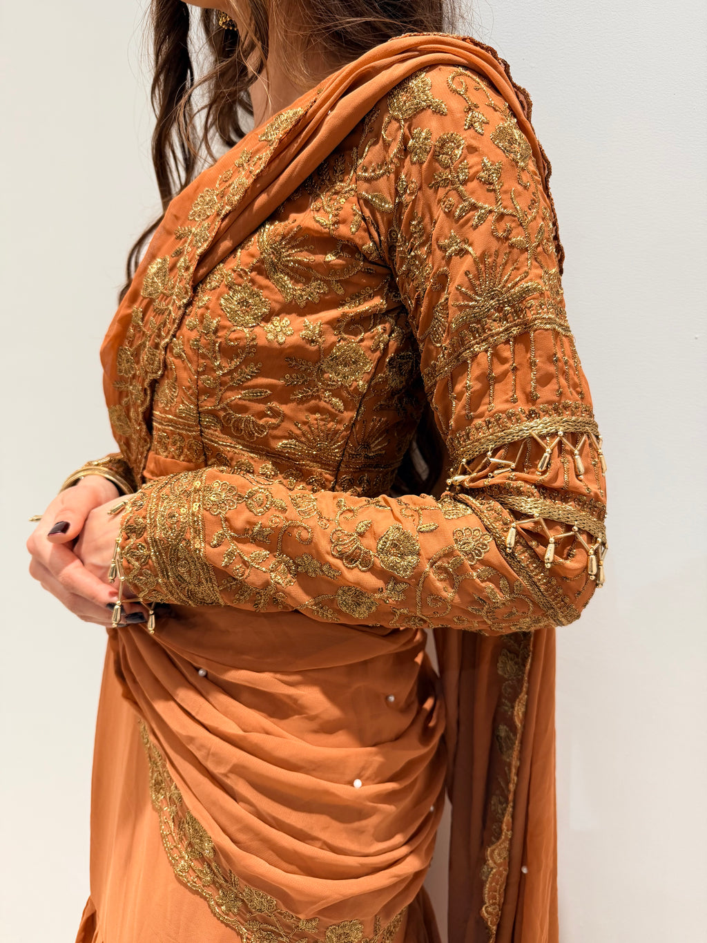 Embroidered Lehenga Saree