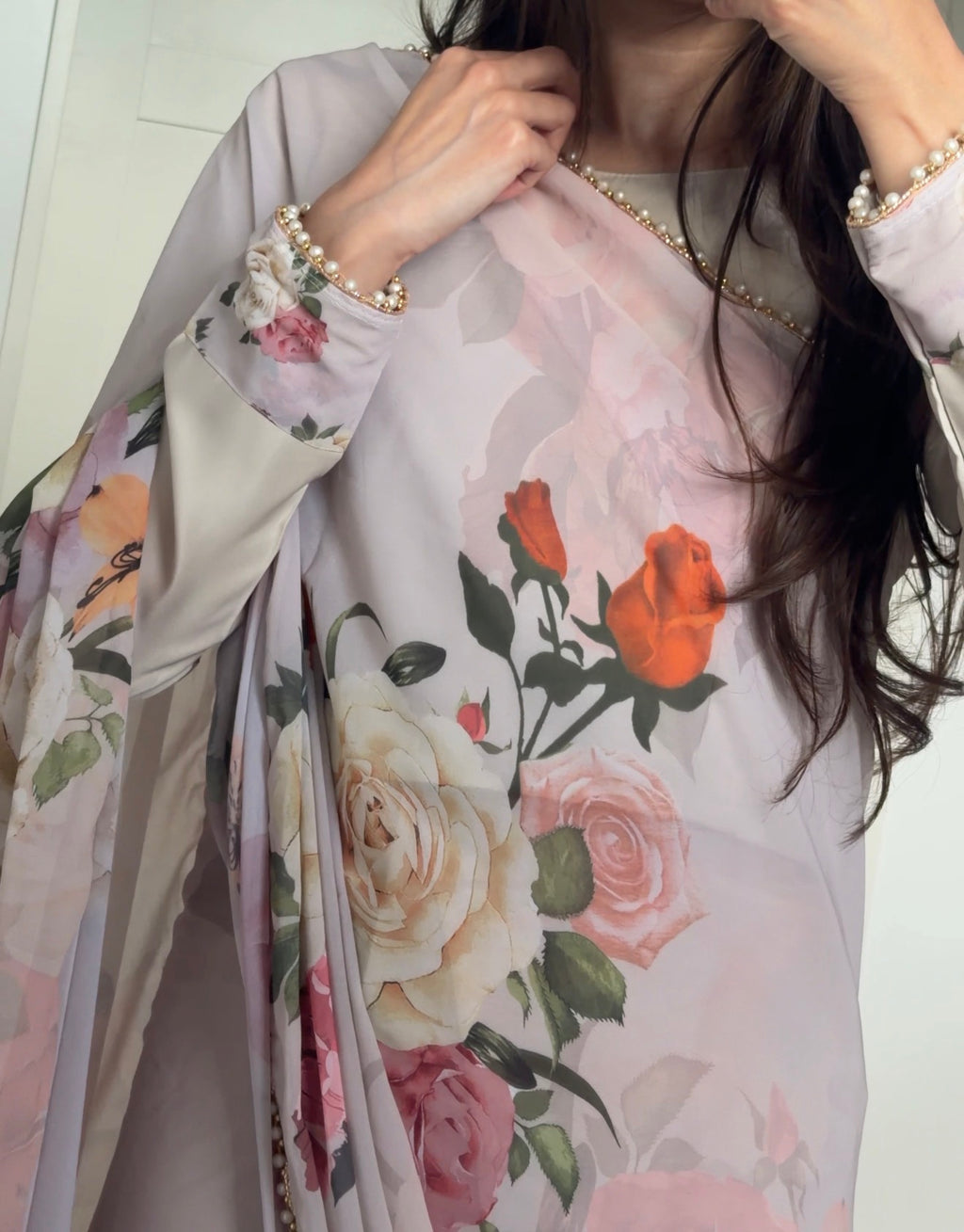 💐Saira💐-Vintage Floral Ready To Wear Saree