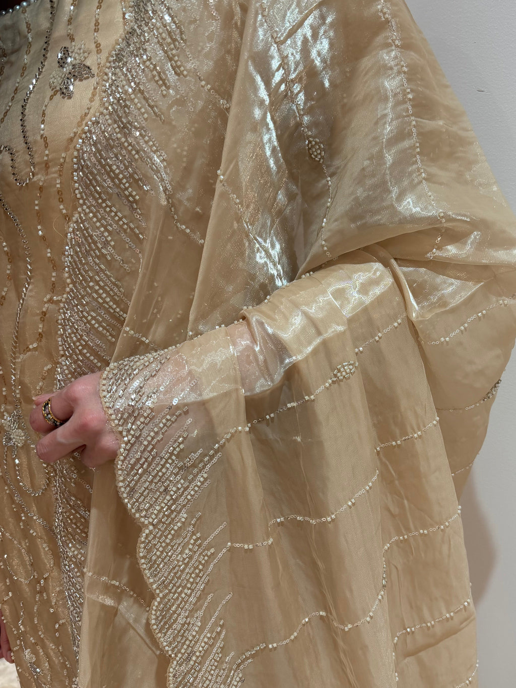 Fiza champagne Extra flared sharara