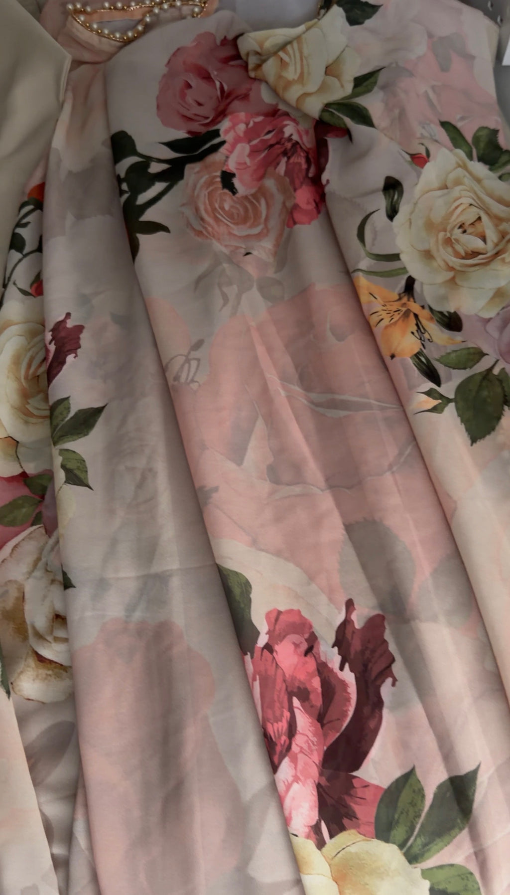 💐Saira💐-Vintage Floral Ready To Wear Saree