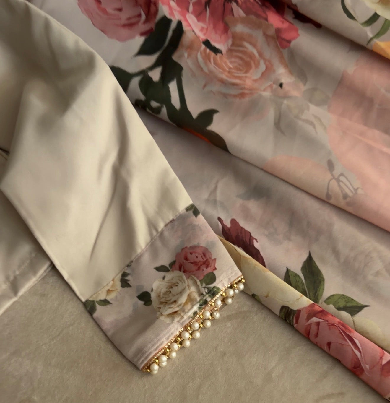💐Saira💐-Vintage Floral Ready To Wear Saree