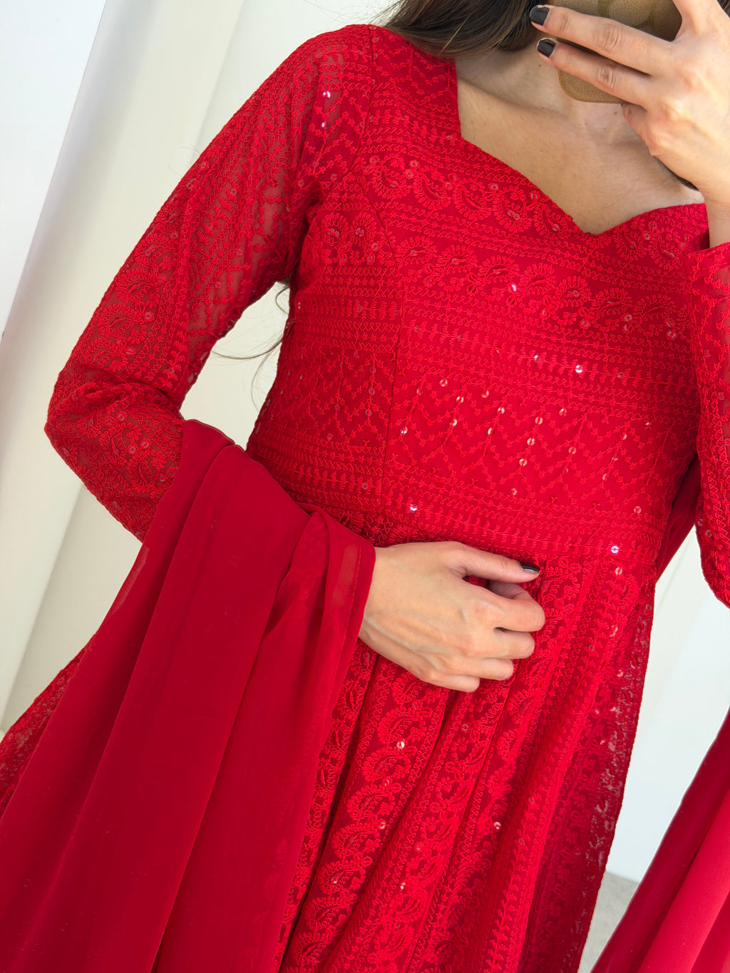 Laila-Red Anarkali