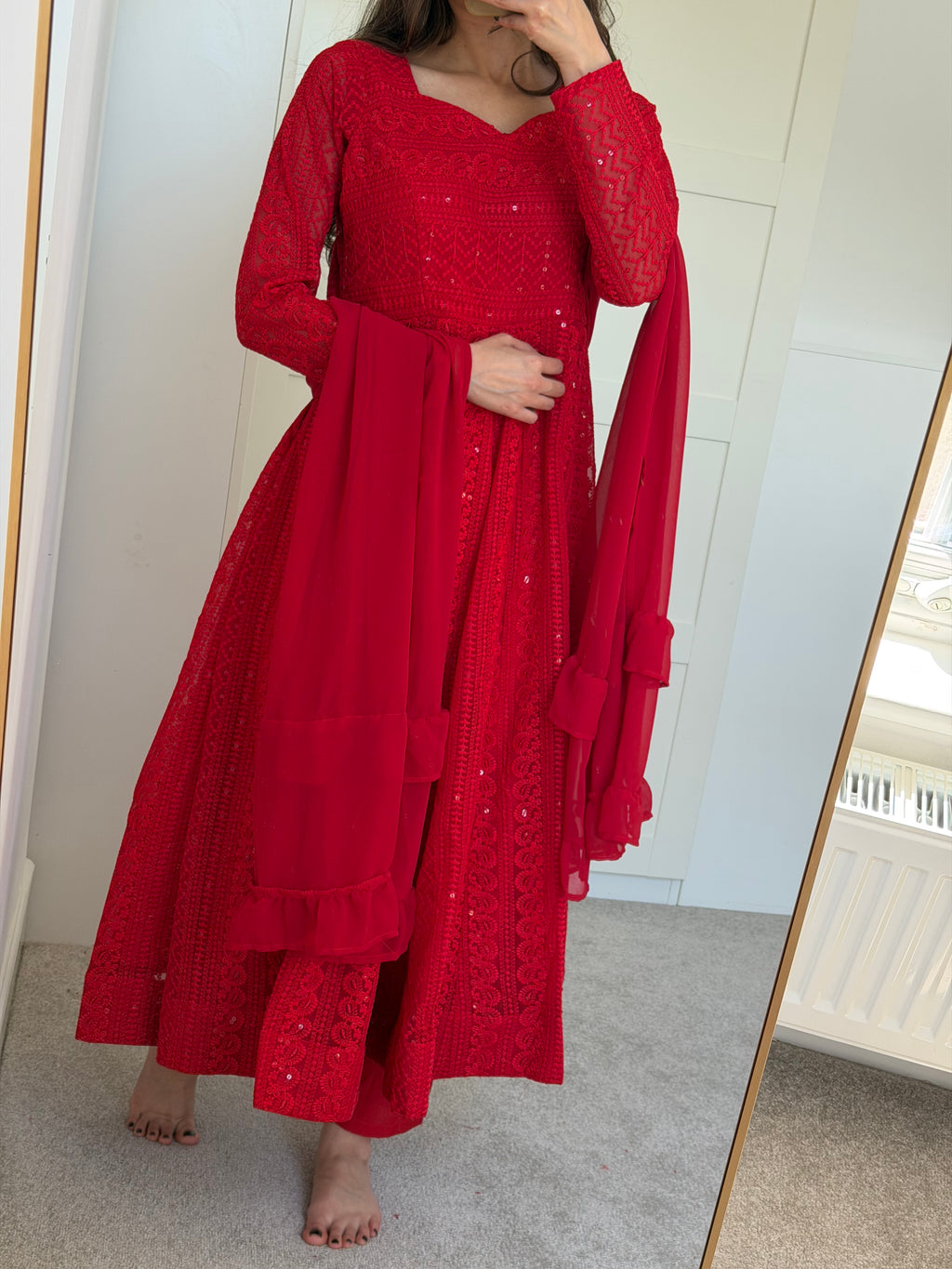 Laila-Red Anarkali