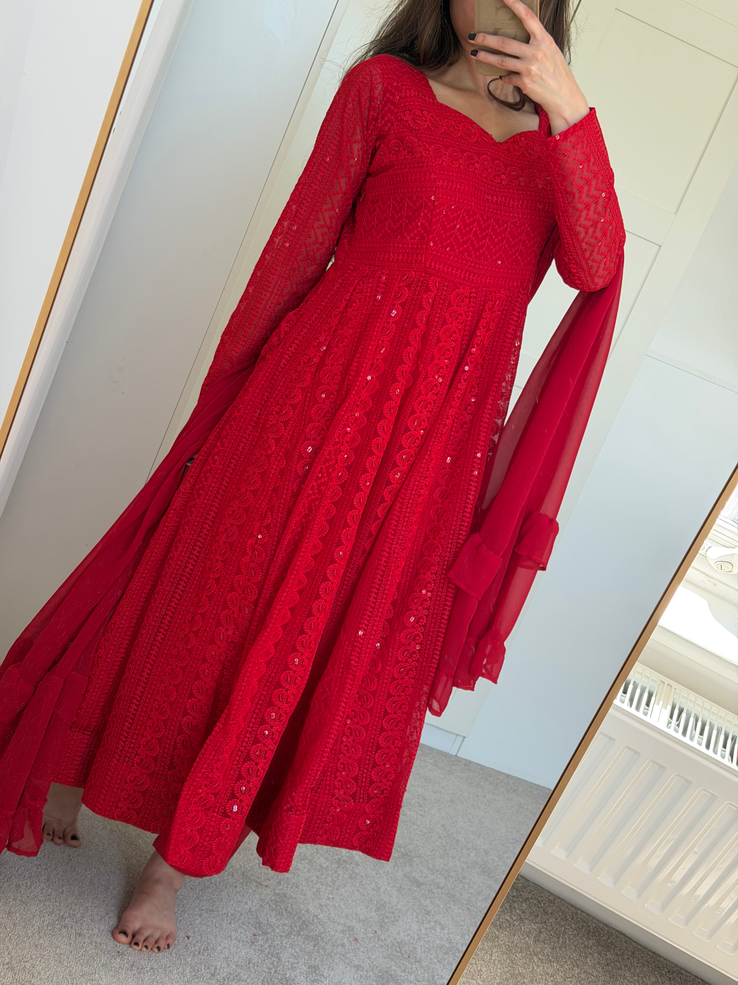 Laila-Red Anarkali