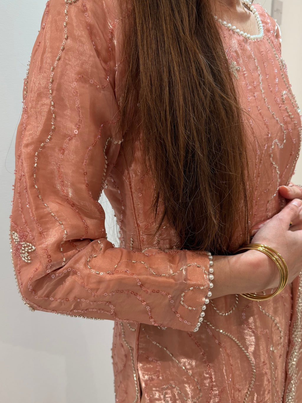 Fiza-Light Pink Extra Flared Sharara