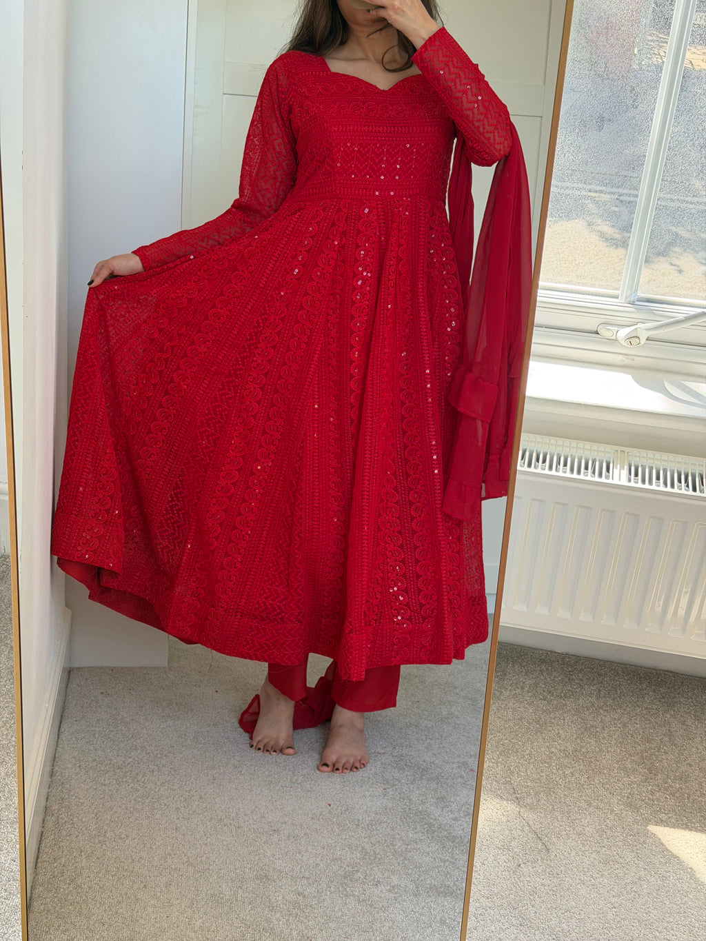Laila-Red Anarkali
