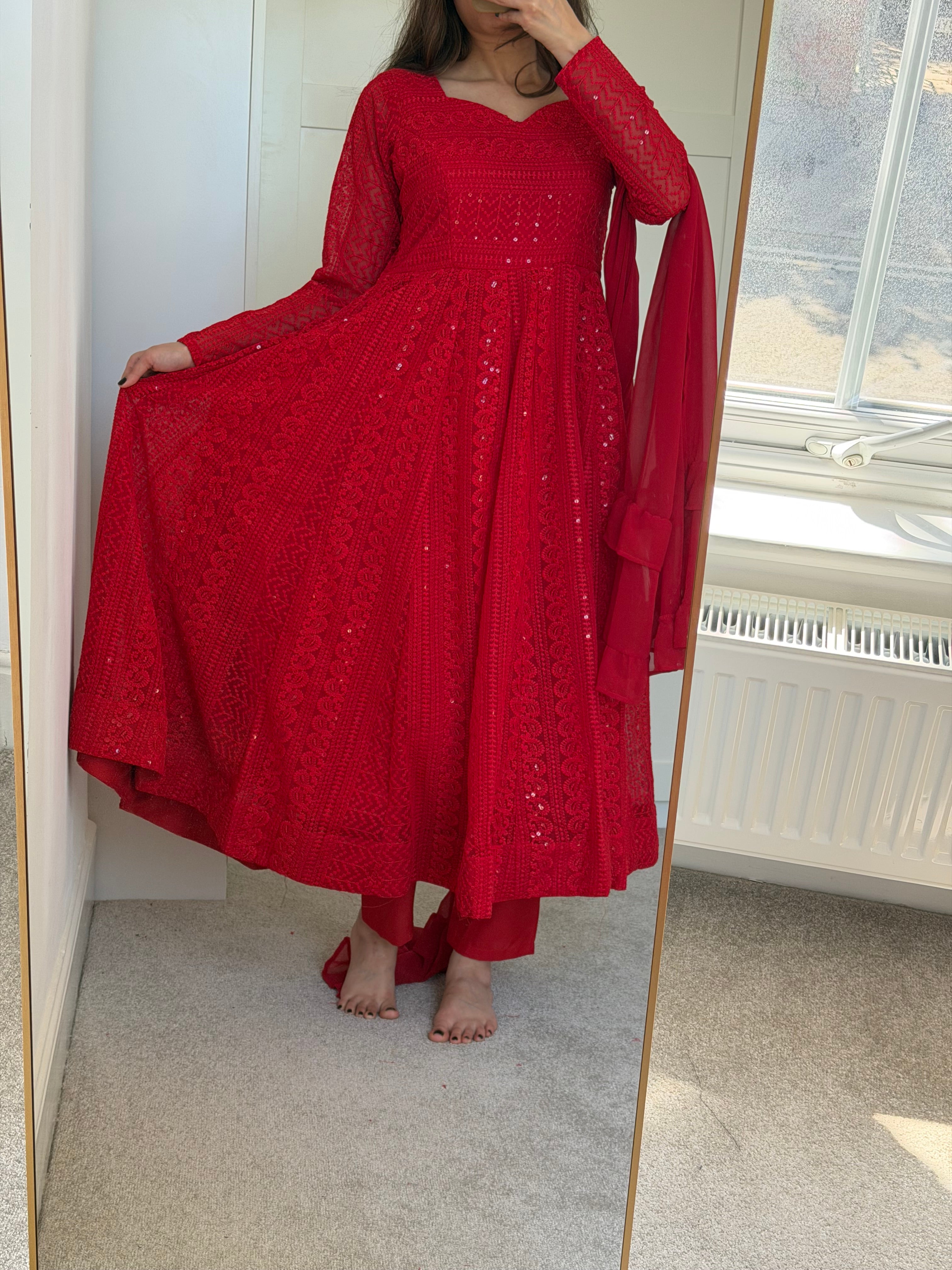 Laila-Red Anarkali