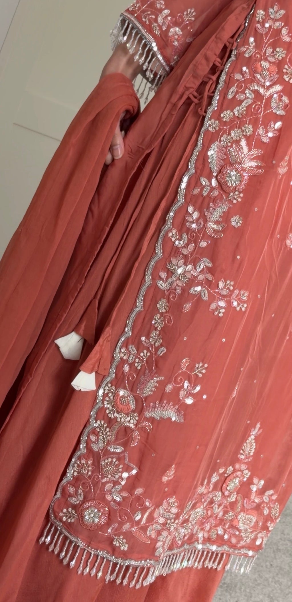 Flared Sharara with handwork Kameez