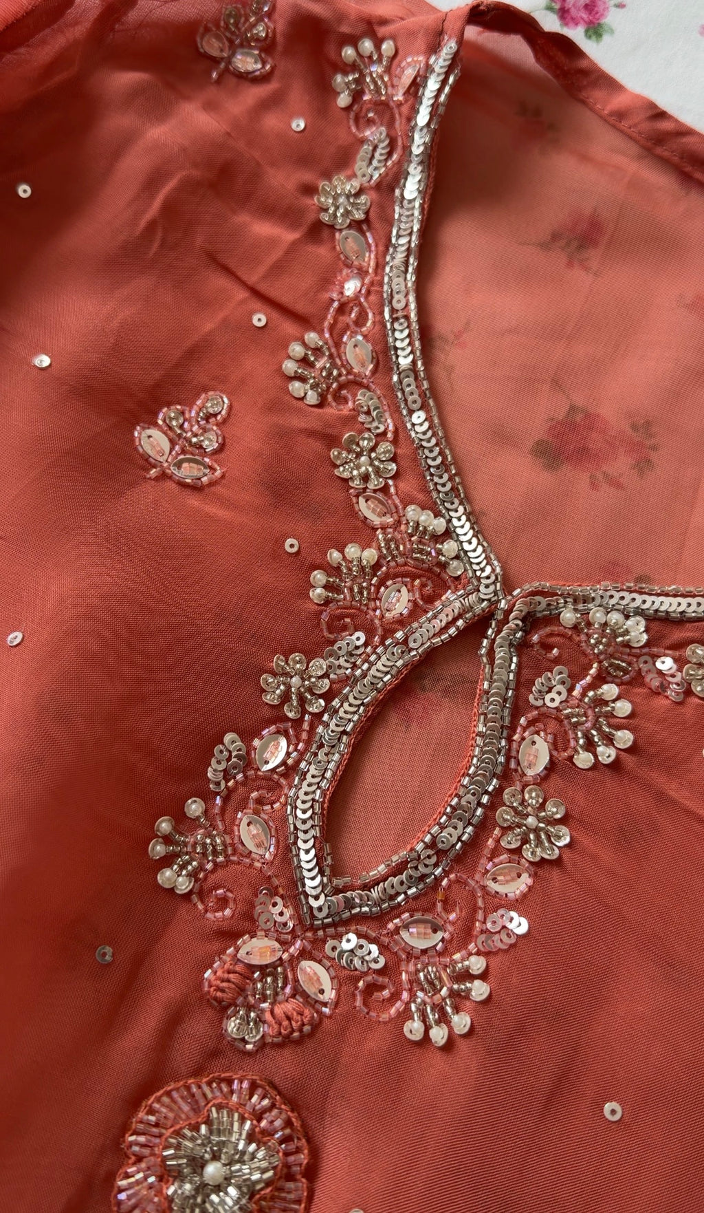 Flared Sharara with handwork Kameez