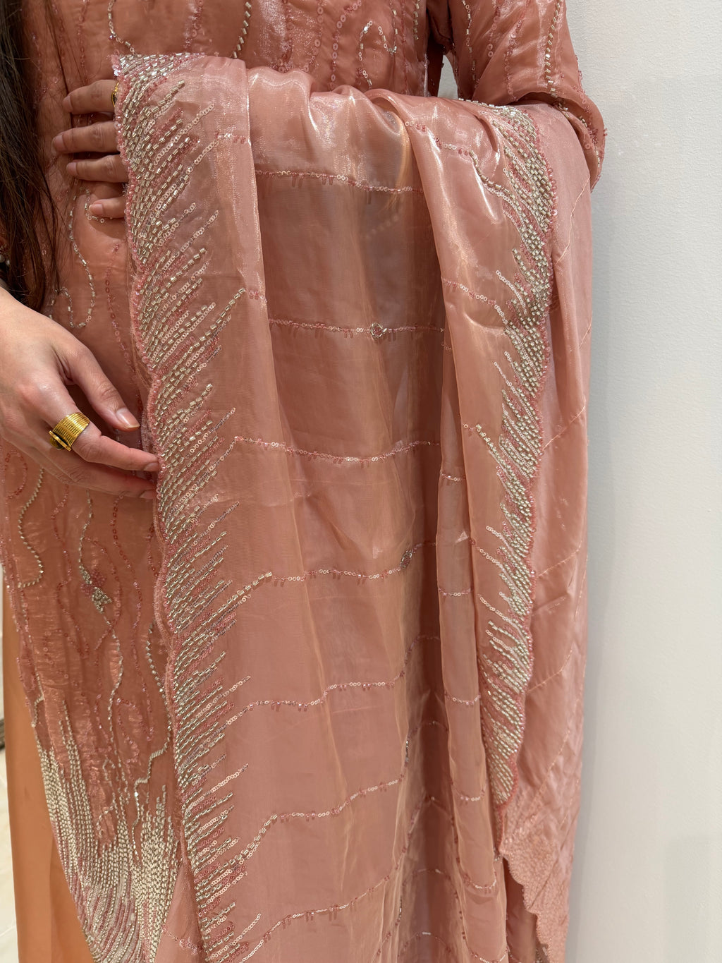 Fiza-Light Pink Extra Flared Sharara